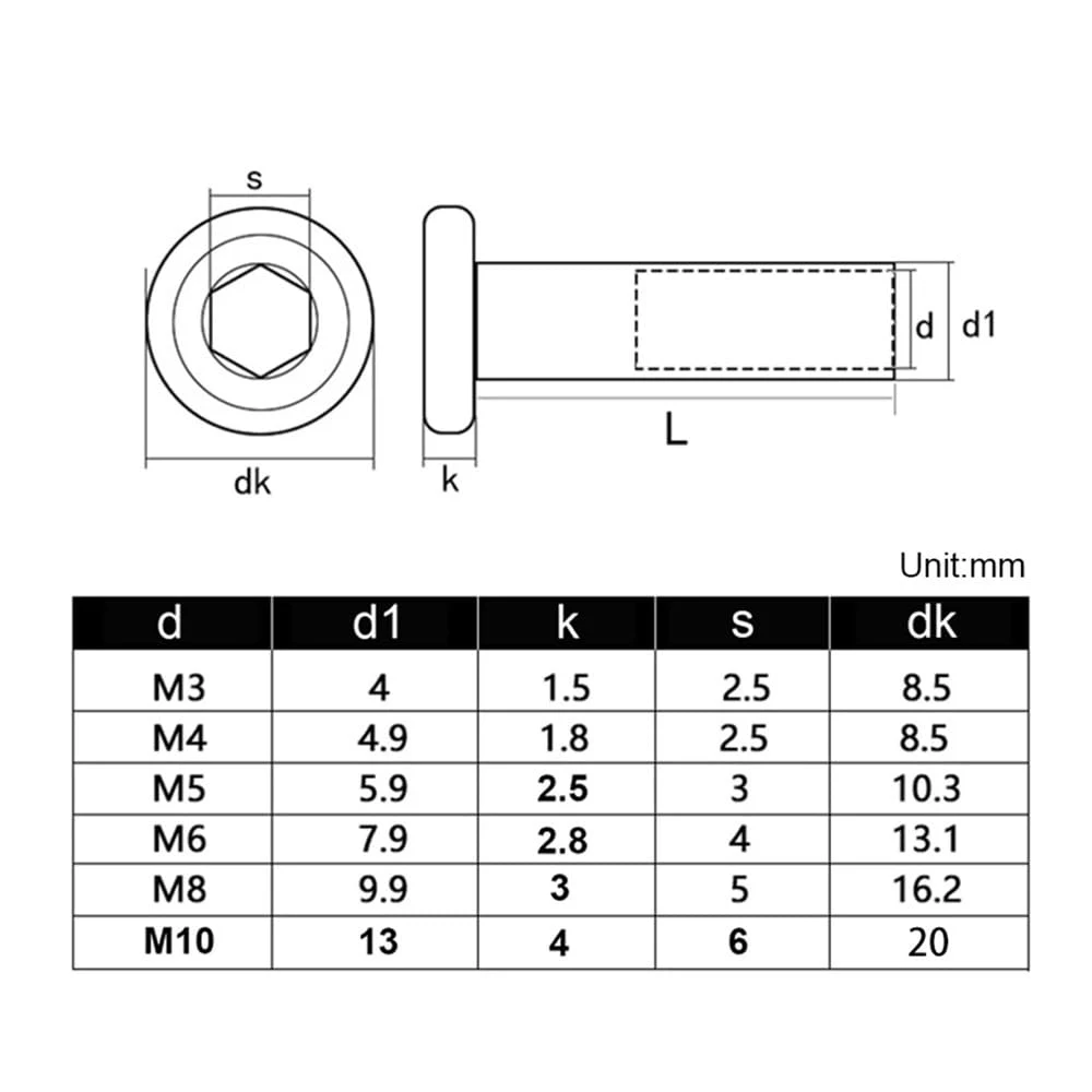 Hex Socket Screw Locking Splint Nut Combination Butt Account Book Nail Edge