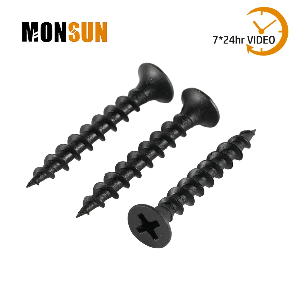 Bugle Head C1022 Black Phosphated Coarse Thread Gypsum Board Drywall Screw/Tornillos