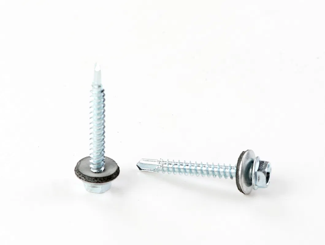 Hex Head Self Drilling Metal Screw EPDM Washer