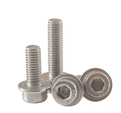 DIN6921 Stainless Steel Flange Head Screw with or Without Serration Full/Half Thread Flange Bolt