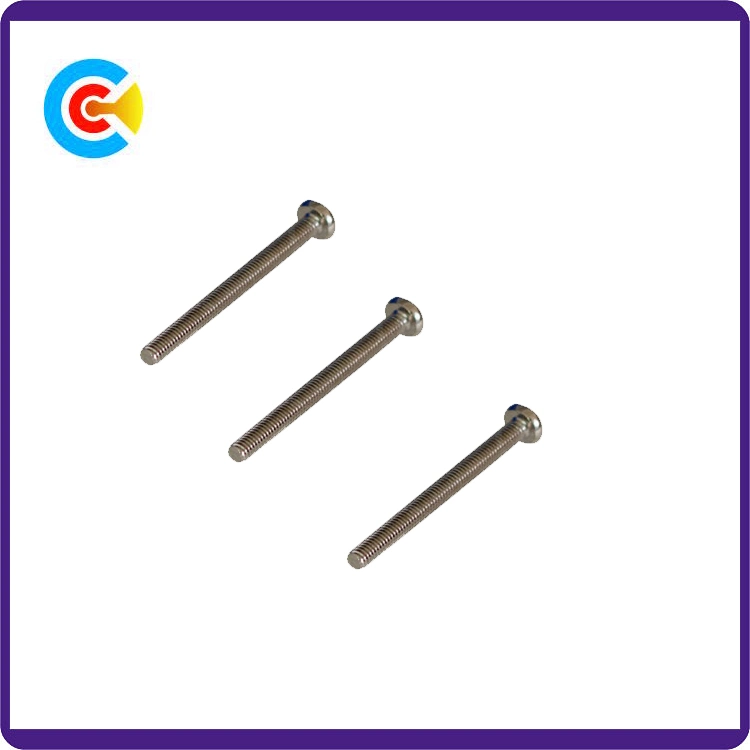 Carbon Steel/4.8/8/8.8/10.9 Cross Square Hole Pan Head Screws for Locking