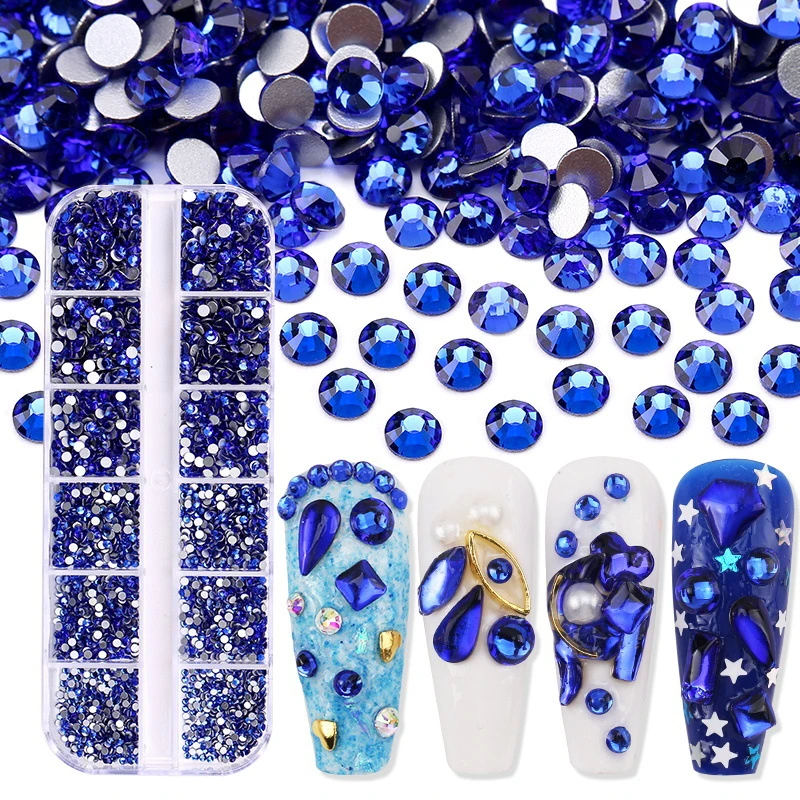 3600PCS Nail Decoration Rhinestones DIY Diamond Accessories Nail Box Art