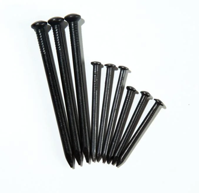 Wholesale High Quality Black Cement Nail Electro Galvanized Black Zinc Coated Concrete Steel Nails