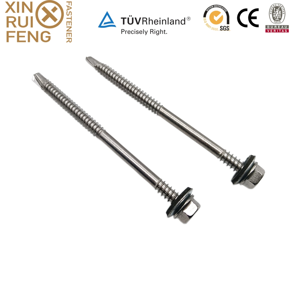 Roofing Wing Teks Sawed Teeth Umbrella Washer Hex Head Self Drilling Screws