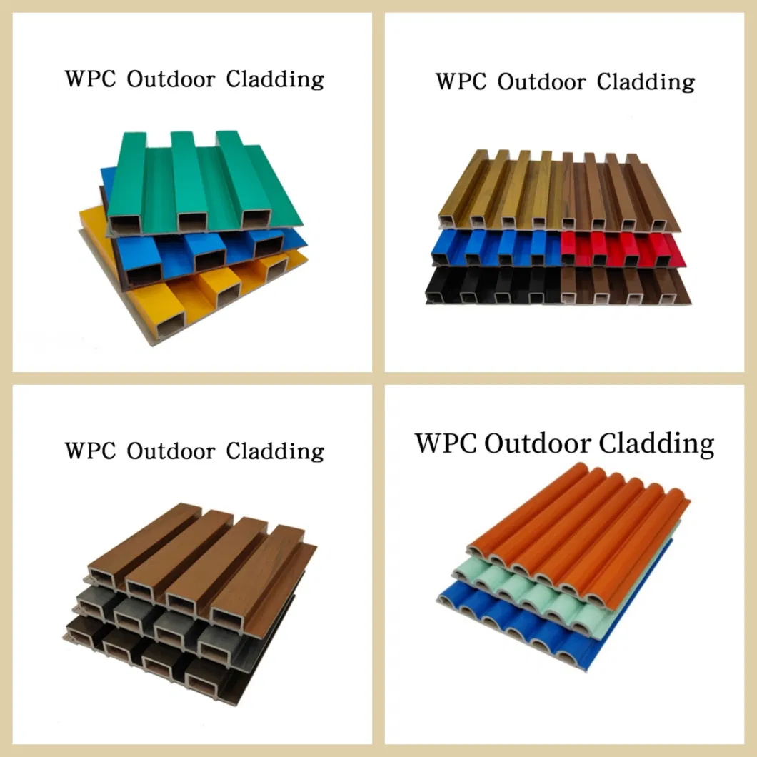 Colorful ASA Coated Wavy WPC Wall Panels