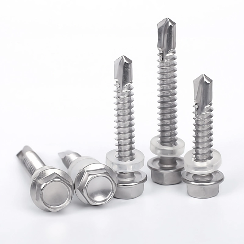 Factory Price Flat Head Concrete Screws SUS 410 Hex Self Drilling Screws