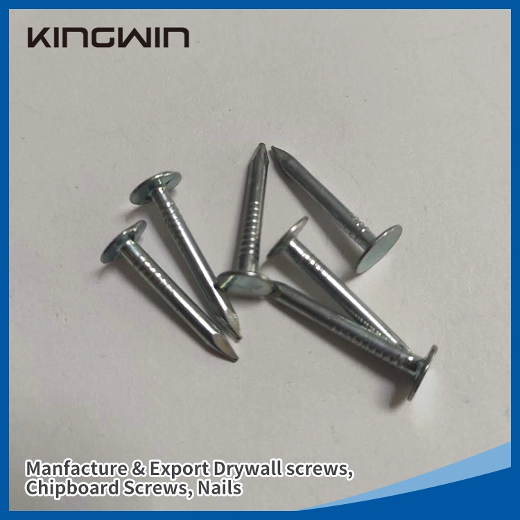 Electro Galvanized Large Flat Head Clout Roofing Nails Cupper Nails