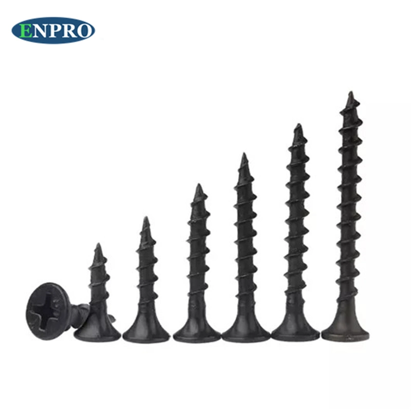 Tornillos Gypsum Plasterboard Black Phosphate Bugle Head Drywall Screw