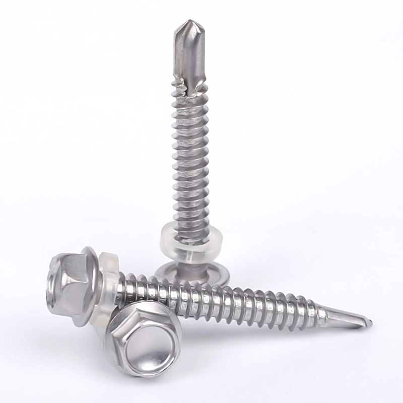 Factory Price Flat Head Concrete Screws SUS 410 Hex Self Drilling Screws