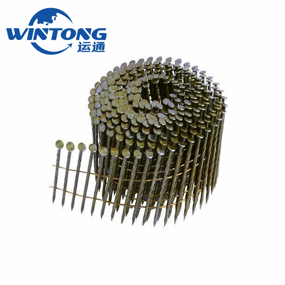 Low Carbon Steel with High Hardness/Large Cap Coated Nails