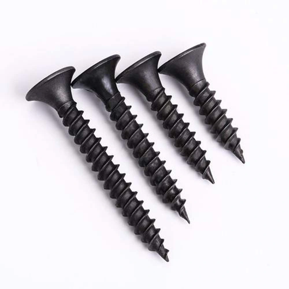 Black Oxide Drywall Nail Screw Carbon Steel Trumpet Head Double or Single Threaded Drywall Screw