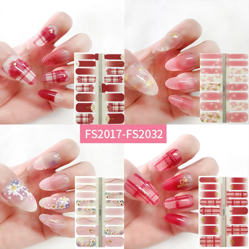 Newest Striped Color Nail Art Stickers