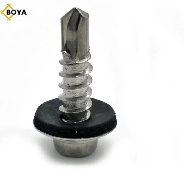 Galvanised Metal Hexagonal Head Self Drilling Screw with EPDM Washers Roofing Screw