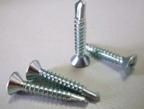 DIN7982 Galvanized Flat Phillips Head Self Tapping Screw