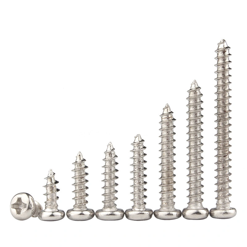 304 Stainless Steel Countersunk Pan Head Hex Drive Self Tapping Button Wood Screws for The Floor