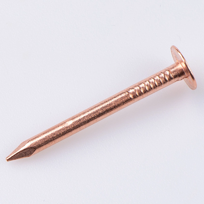 High Quality Flat Head 3.1*38mm Pure Copper Wood Nail Copper Brad Nails