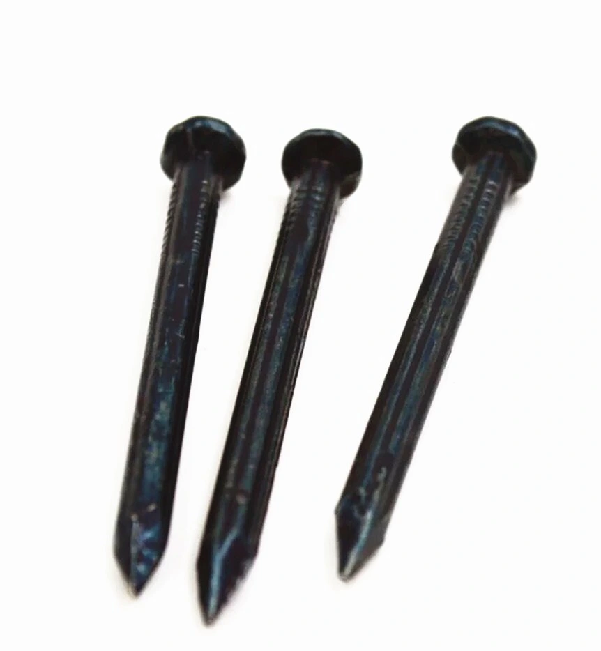 Factory Price Steel Nailsblack Smooth Shank Steel Concrete Nails Hardened Nails