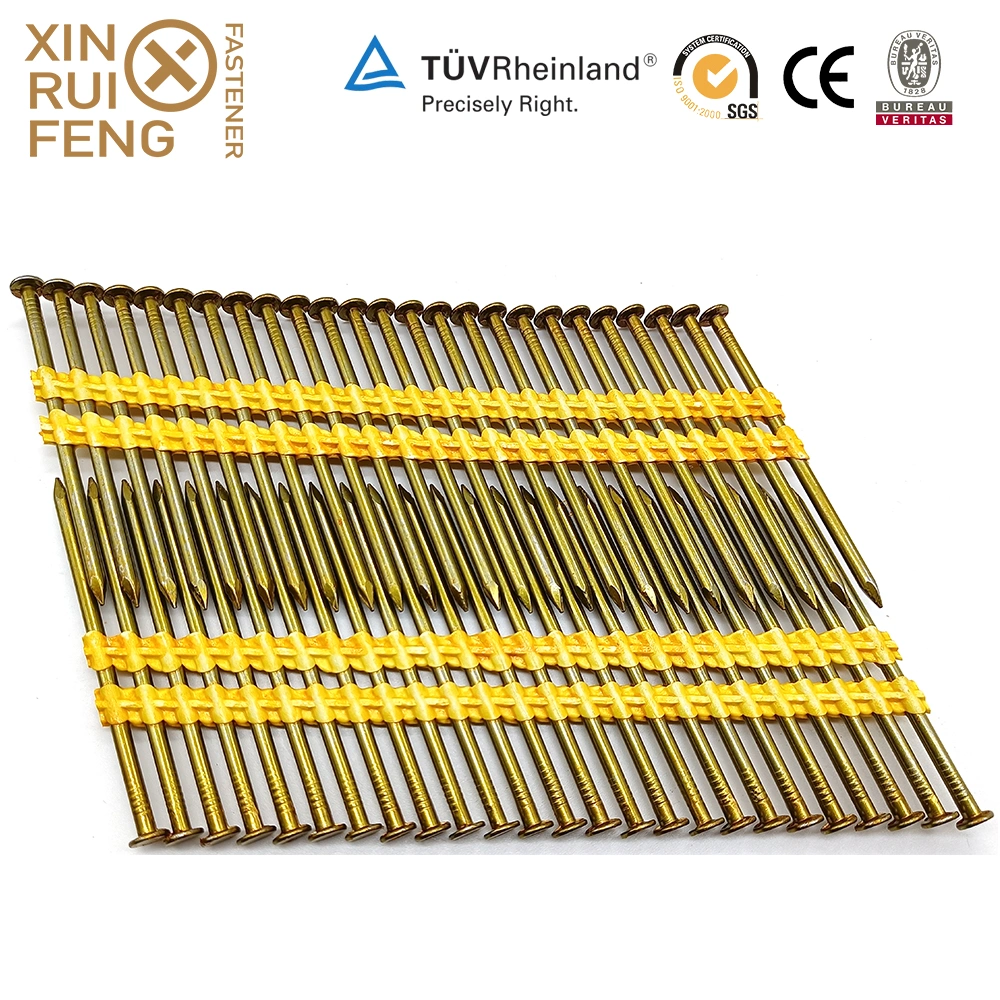 High Quality HDG Smooth Shank Nail / Finish Nails/ Collated Framing Nails/ Roofing Nails Wire Coil Nails with CE for Pneumatic Nailer &amp; Wood Pallet