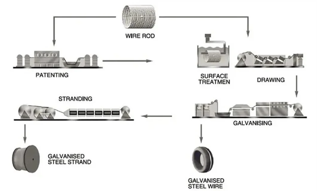 Customized Size 2.5mm 6.5mm Low Carbon Steel Wire Rod or Nail Making