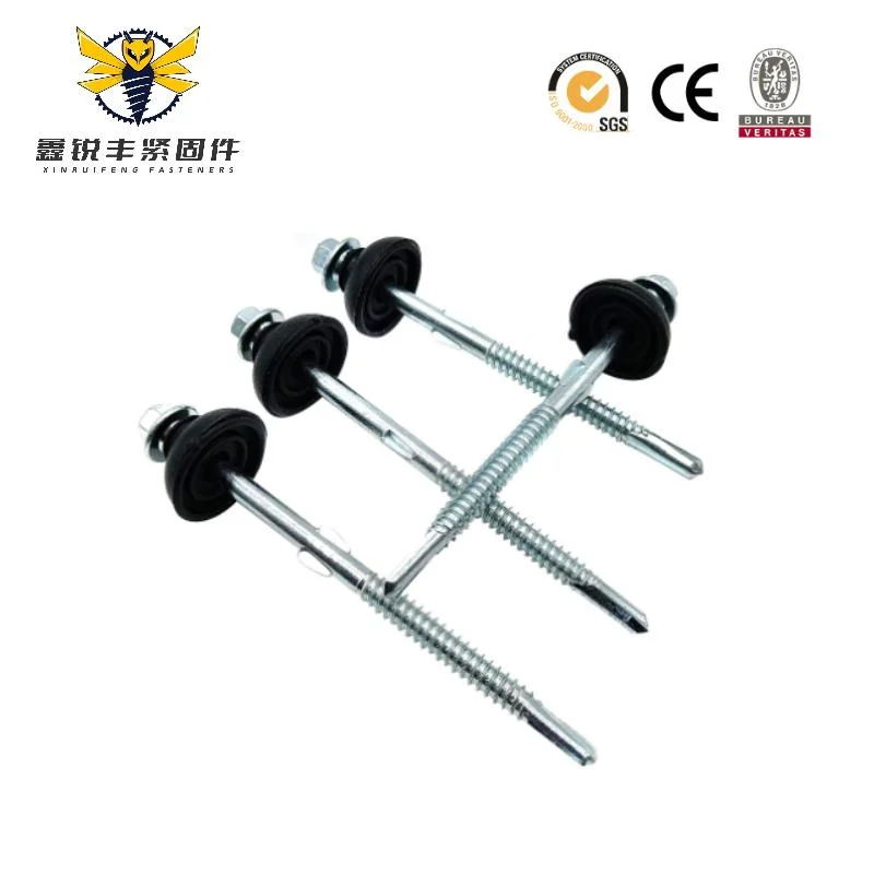 Stainless Steel Full/Half Threaded Roof Hexagon Head with Double Wing Self-Drilling Screws