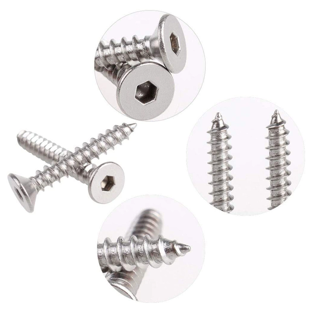 Flat Head Hexagon Socket Self Tapping Screw Countersunk Head Hex Self Tapping