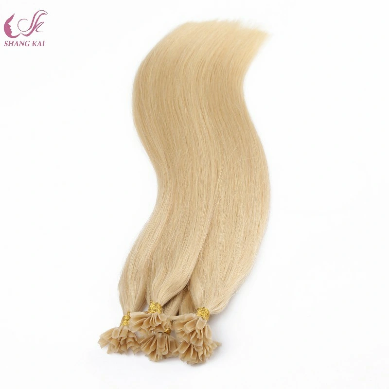 Wholesale Factory Price Unprocessed Remy Virgin European U Tip Nail Tip Hair Extension