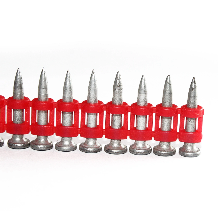 12 Gauge 1-1/2 Inch X. 120 Inch Mechanical Galvanized Smooth Shank Plastic Collated Concrete Nails