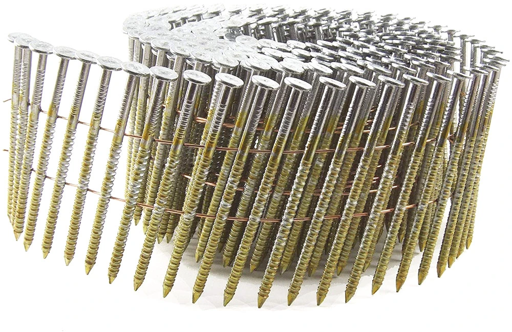 15 Degree Wire Collated Pallet Coil Nails Steel Nails