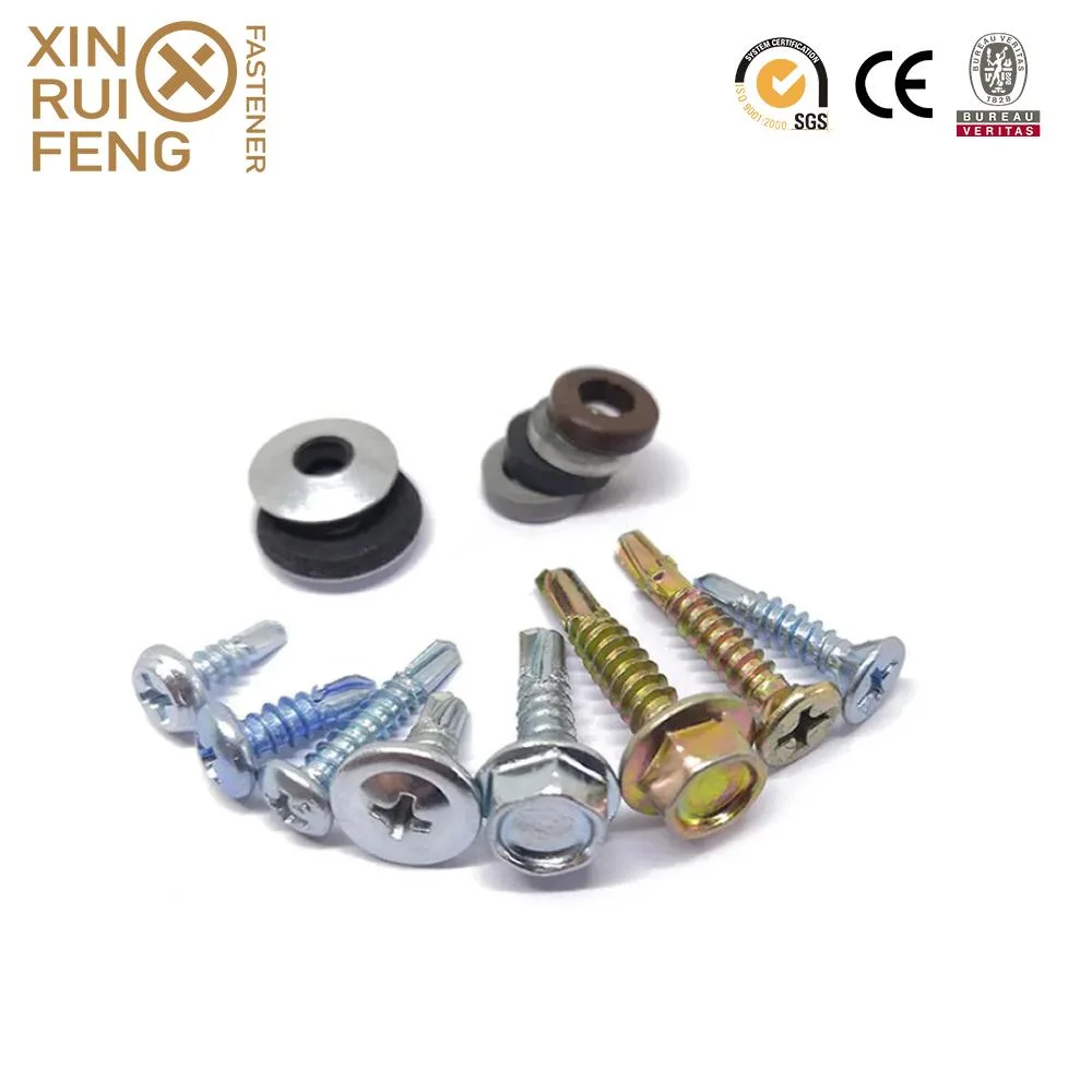 Wholesale Price Supplier Fasteners Chinese Factory Low Price Ruspert and Zinc Plated Hex Head Drilling Screws