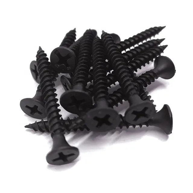 Black/Gray Phosphated Bugle Head Gypsum Board Screw Coarse Thread Tor Nillos Drywall Screw for Drywall