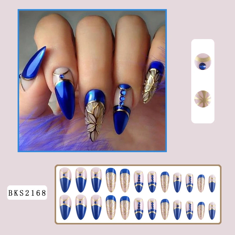 High Quality Luxury Diamond False Nails Extra Long Fake Nails Tipc Curve Elegant Design Press on Nails