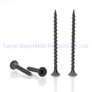 Black Oxide Drywall Nail Screw DIN18182 Carbon Steel Trumpet Head Drywall Screws