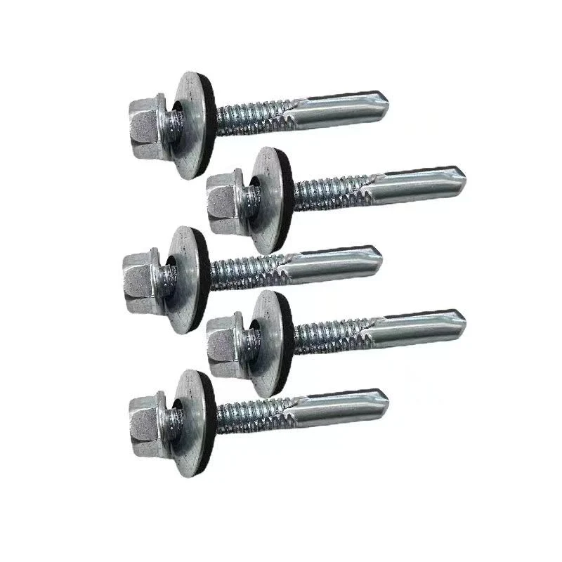 Machine Produce Metal Galvanized Hex Washer Head Self Drilling Screw Roofing Screws Tek