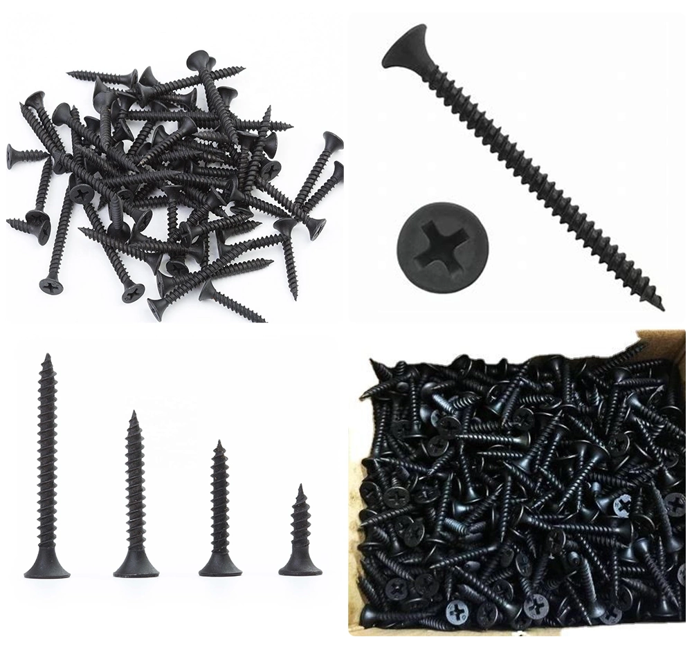 Black/Gray Phosphated Gypsum Board Screw Coarse Thread Tornillos Screw for Drywall