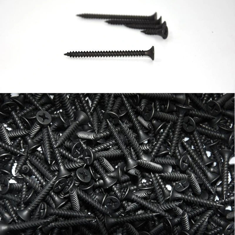 Gypsum Plasterboard Black Phosphate Bugle Head Sheetrock Drywall Screw for Fastener Wholesale