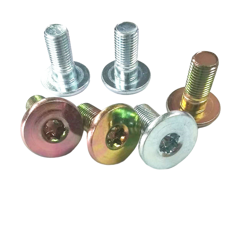 Fasteners Inside Plum Six-Lobe Trox Large Flat Wafer Pan Head Screw Bolt