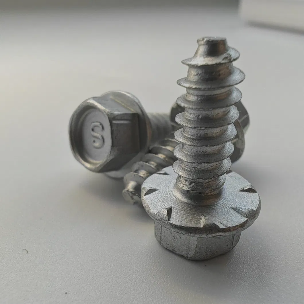 Made in China Concave Head External Hexagonal Cross Self-Tapping Screw with Gasket M3/M4/M5/M6