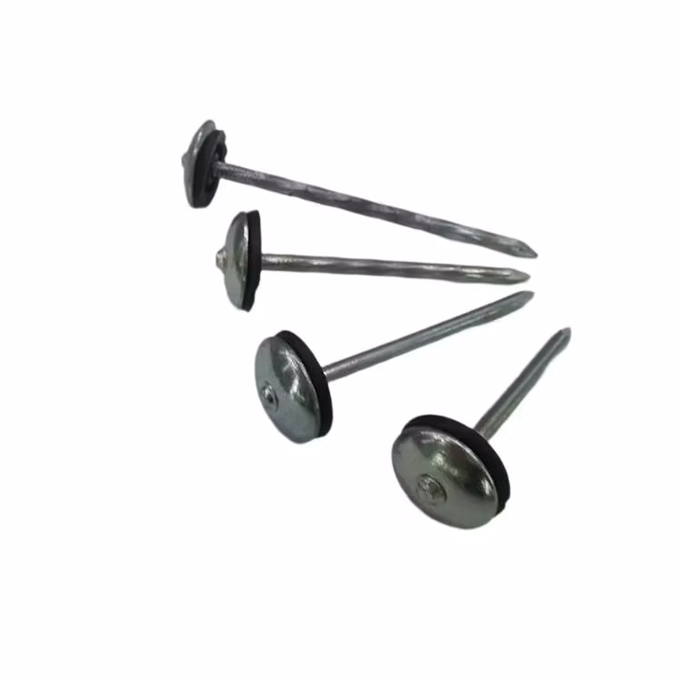 Corrugated Nails Umbrella Cap Nails Corrugated Nails with Cap Nails Corrugated Nails Color Steel Nails Corrugated Nails Big Head Umbrella Cap Corrugated Nails