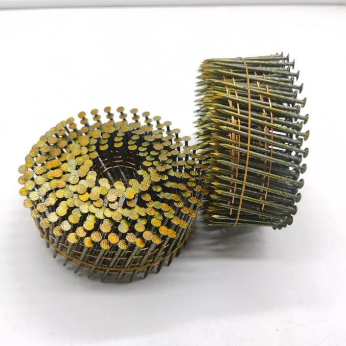 Wire Collated Siding Nails Wire Coil Nails Coil Framing Nail Flat Top Conical Top