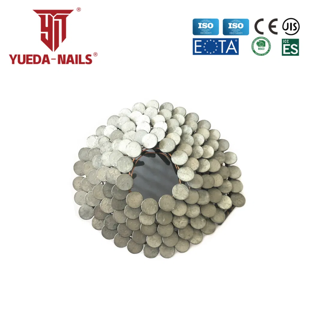 Shanghai Yueda 16 Degree 50/64/75/90/120mm Wire Coil Nails for Wooden Pallet