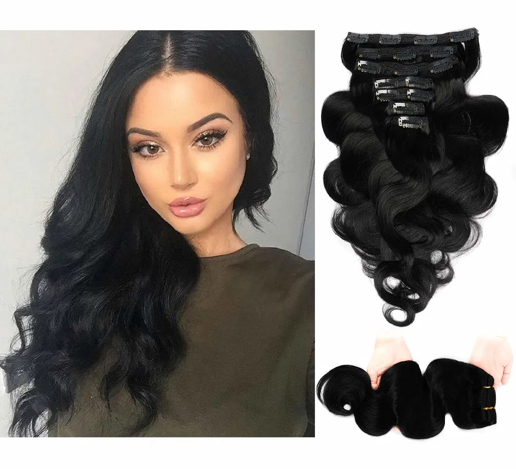 Kbeth Human Hair Extension Clip in for Black Women 2021 Fashion Wavy 100% Real Remy 26 Inch 10A Brazilizn Body Wave Human Hair Extensions Tape in