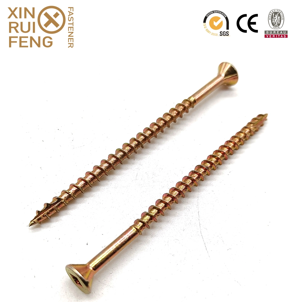 Xinruifeng Fasteners #8X1 1/2&quot; Square Drive Csk Head Saw Tooth Ruspert Wood Type 17 Point Construction Deck Screws