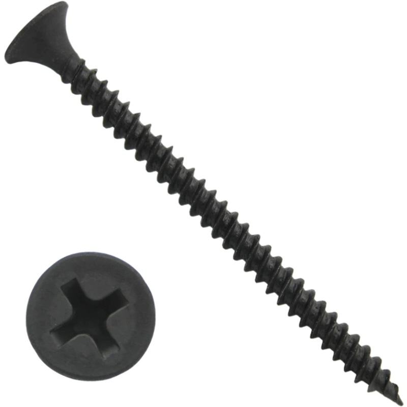 Professional Bugle Head Phillips Black Phosphate Tapping Drywall Screws for Plasterboard