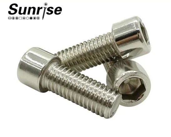 Manufacturer Wholesale Knurling Machine Screw Cylindrical Head Bolt 304 Stainless Steel Hexagon Socket Screw