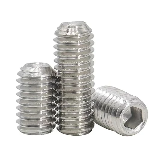 Stainless Steel Cylindrical Pins with External Thread Slotted Headless Screw