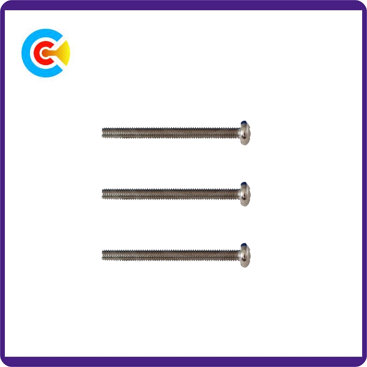 Carbon Steel/4.8/8/8.8/10.9 Cross Square Hole Pan Head Screws for Locking