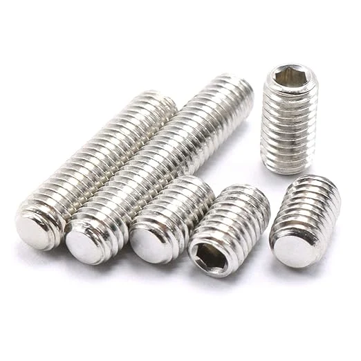 Stainless Steel Cylindrical Pins with External Thread Slotted Headless Screw