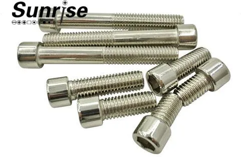 Manufacturer Wholesale Knurling Machine Screw Cylindrical Head Bolt 304 Stainless Steel Hexagon Socket Screw