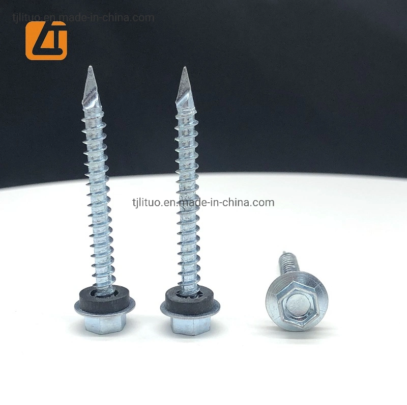 Tornillo Autoperforante Hex P/ Techo Pta Espada Ruspert with Spoon Tail Tek Screw