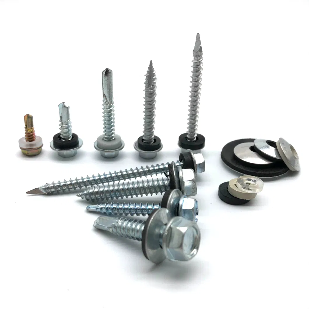 Zinc Plated Special Tail with Washer Spoon Point Hex Head Screw